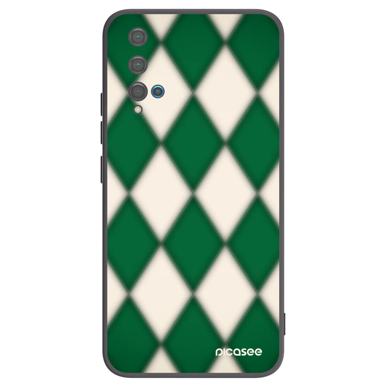 Picasee silikonowe czarne etui na Huawei Nova 5T - Emerald Diamond
