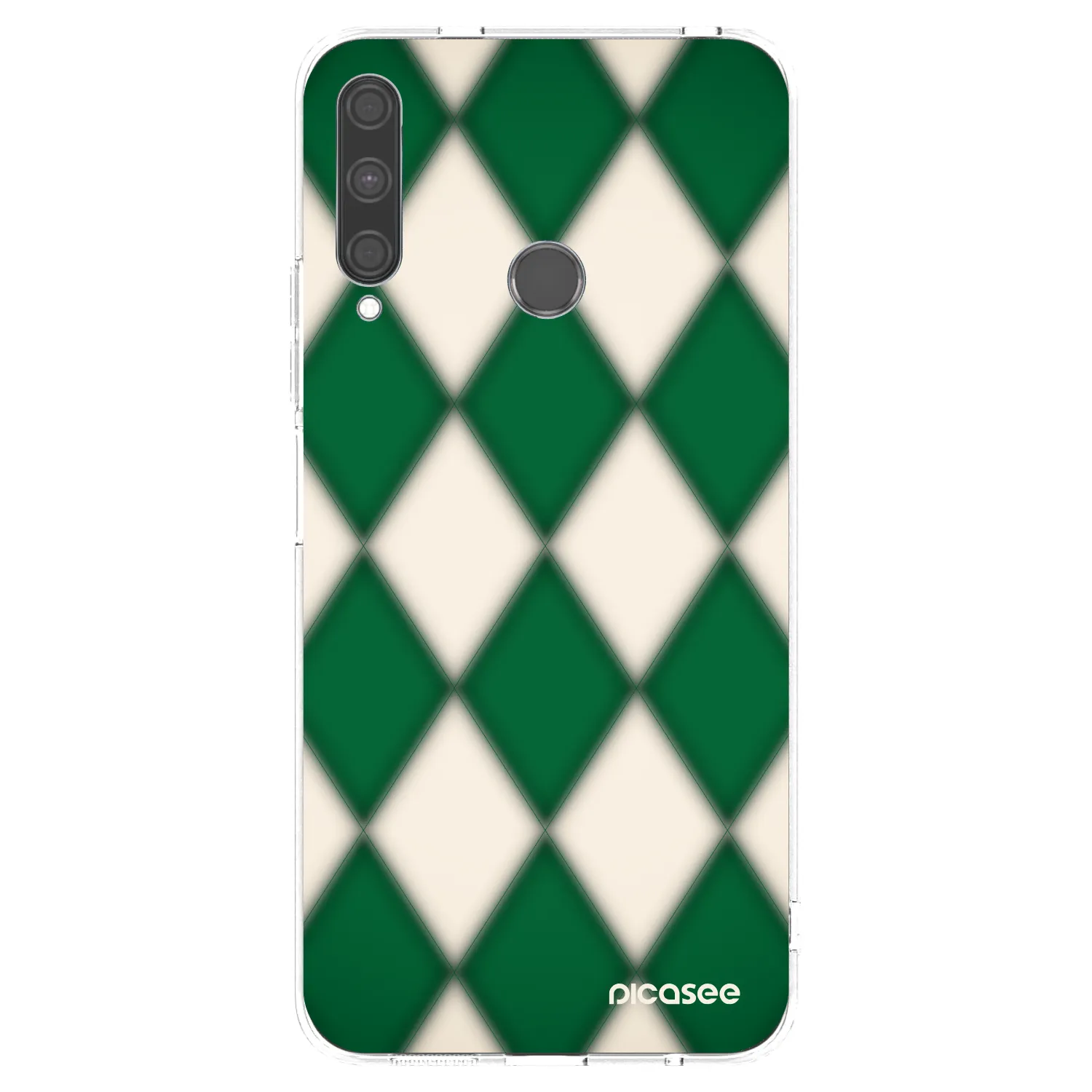 Picasee silikonowe przeźroczyste etui na Huawei P40 Lite E - Emerald Diamond