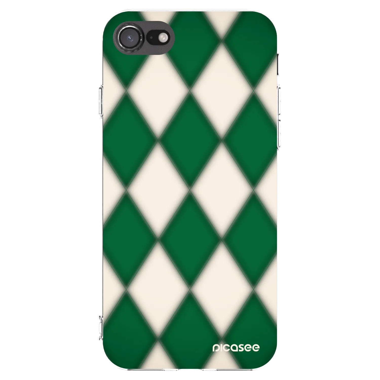 Picasee silikonowe przeźroczyste etui na Apple iPhone SE 2020 - Emerald Diamond
