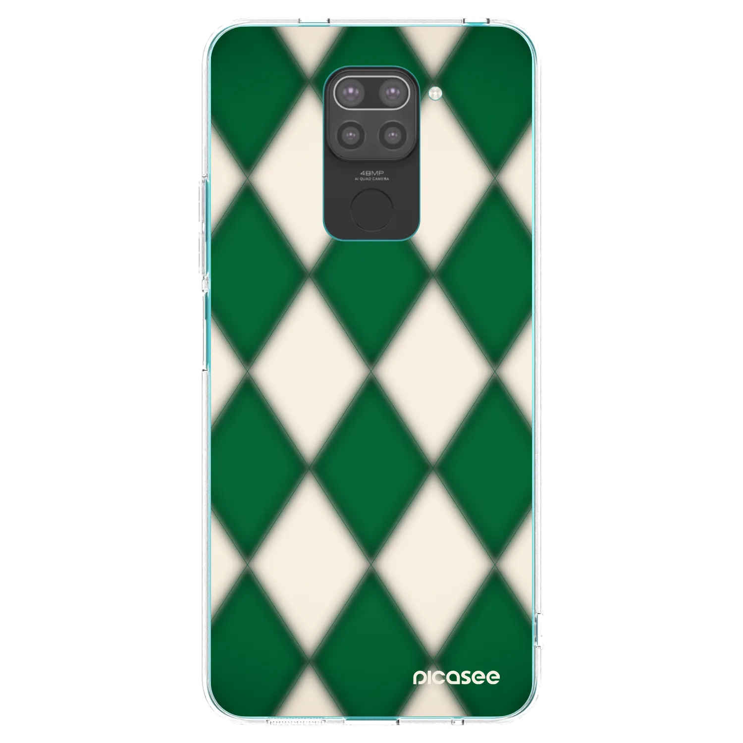 Picasee silikonowe czarne etui na Xiaomi Redmi Note 9 - Emerald Diamond