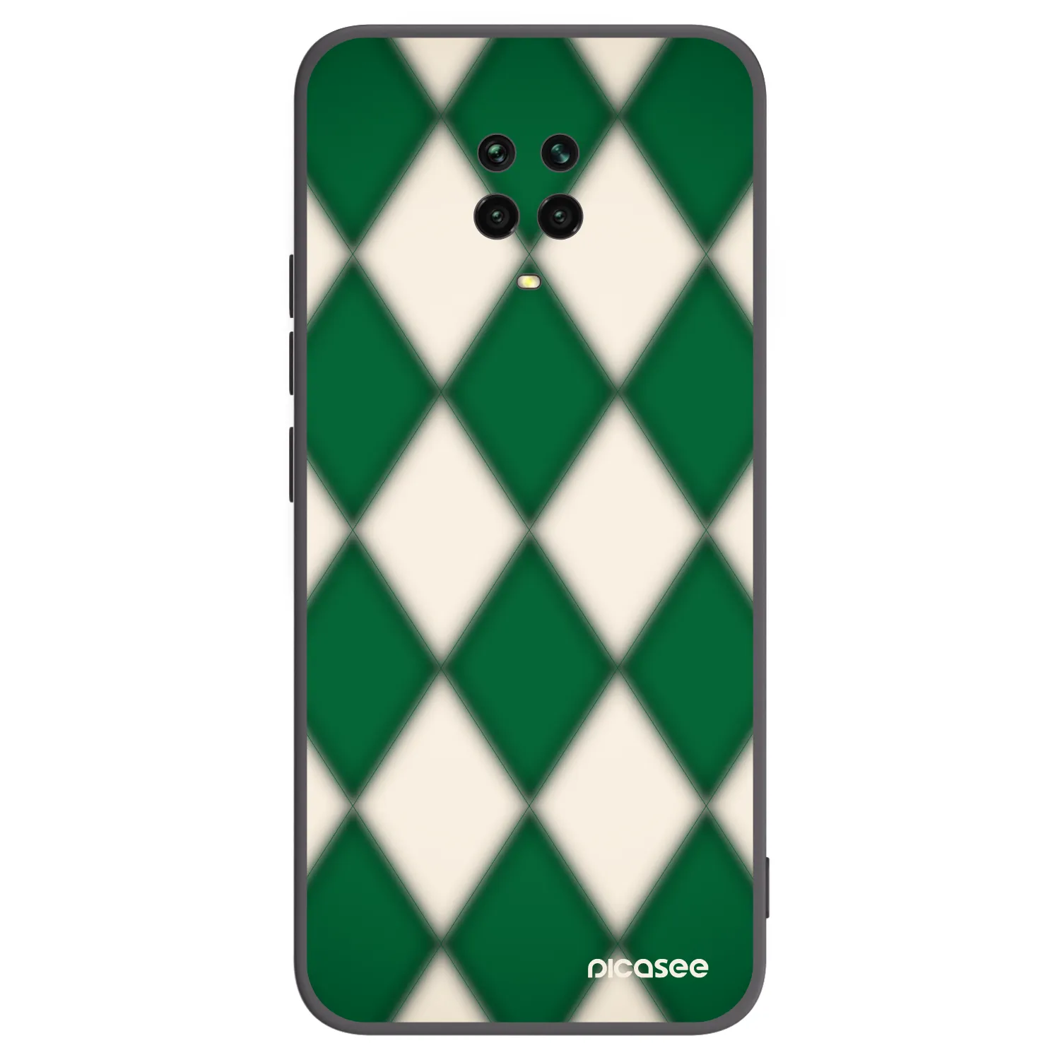 Picasee silikonowe czarne etui na Xiaomi Redmi Note 9S - Emerald Diamond