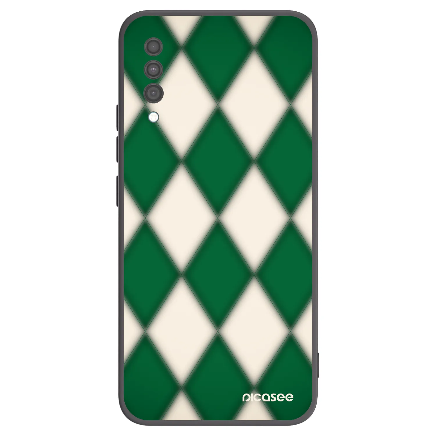 Picasee silikonowe czarne etui na Samsung Galaxy A30s A307F - Emerald Diamond