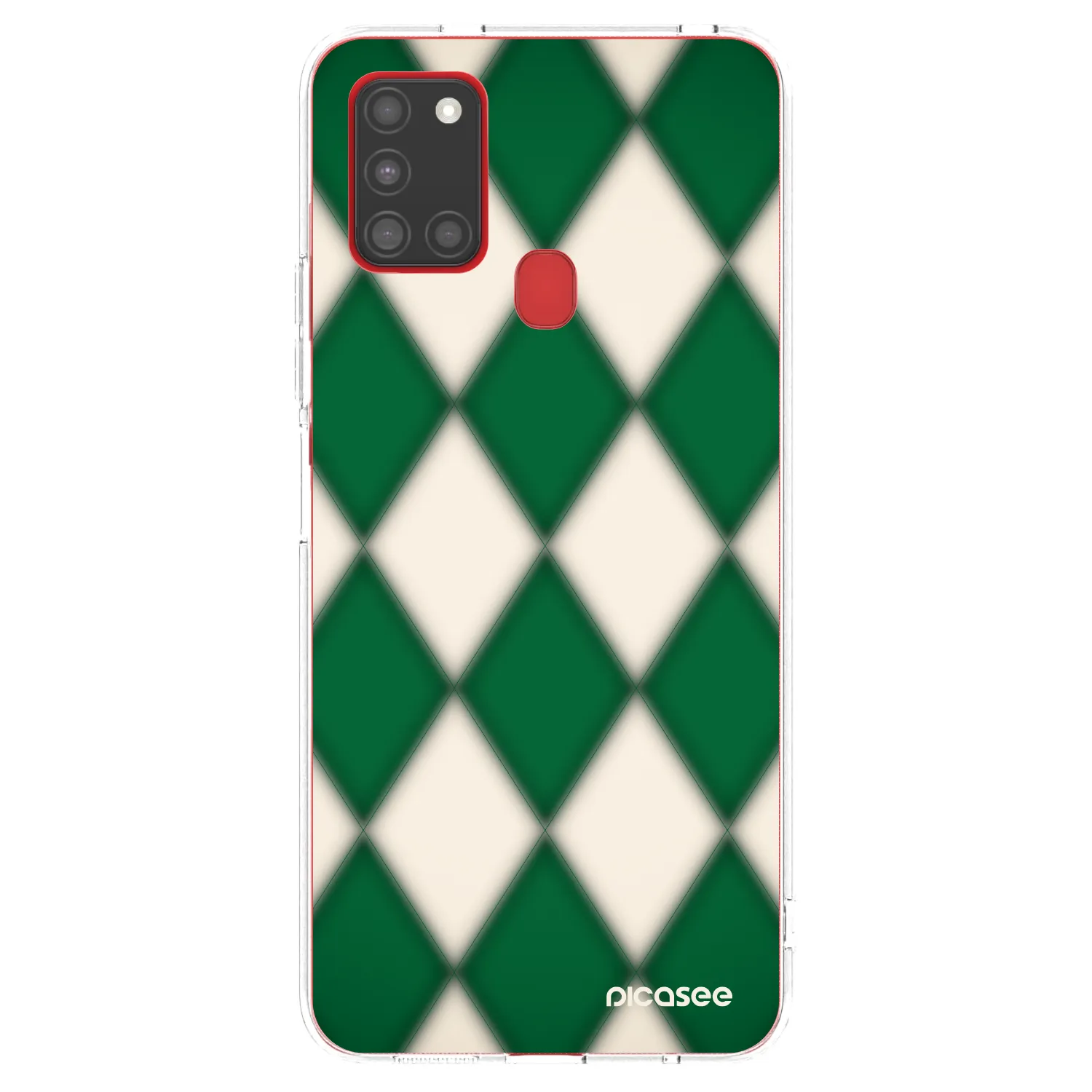 Picasee silikonowe przeźroczyste etui na Samsung Galaxy A21s - Emerald Diamond