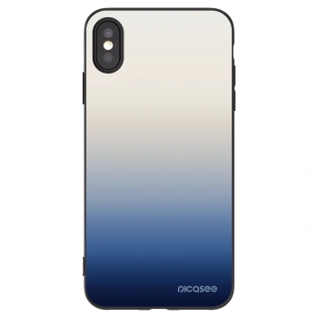 Picasee silikonowe czarne etui na Apple iPhone XS Max - Gravity Fade