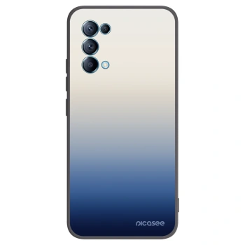 Picasee silikonowe czarne etui na OPPO A16s - Gravity Fade