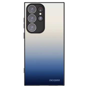 Picasee silikonowe czarne etui na Samsung Galaxy S23 Ultra 5G - Gravity Fade