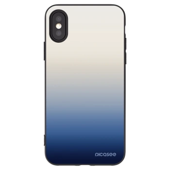 Picasee silikonowe czarne etui na Apple iPhone X/XS - Gravity Fade