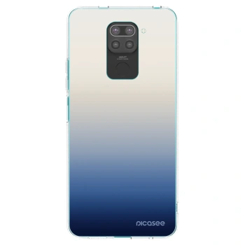 Picasee silikonowe czarne etui na Xiaomi Redmi Note 9 - Gravity Fade