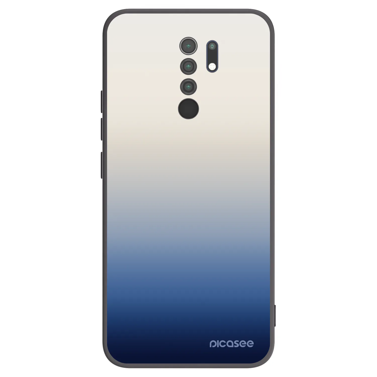 Picasee silikonowe czarne etui na Xiaomi Redmi 9 - Gravity Fade