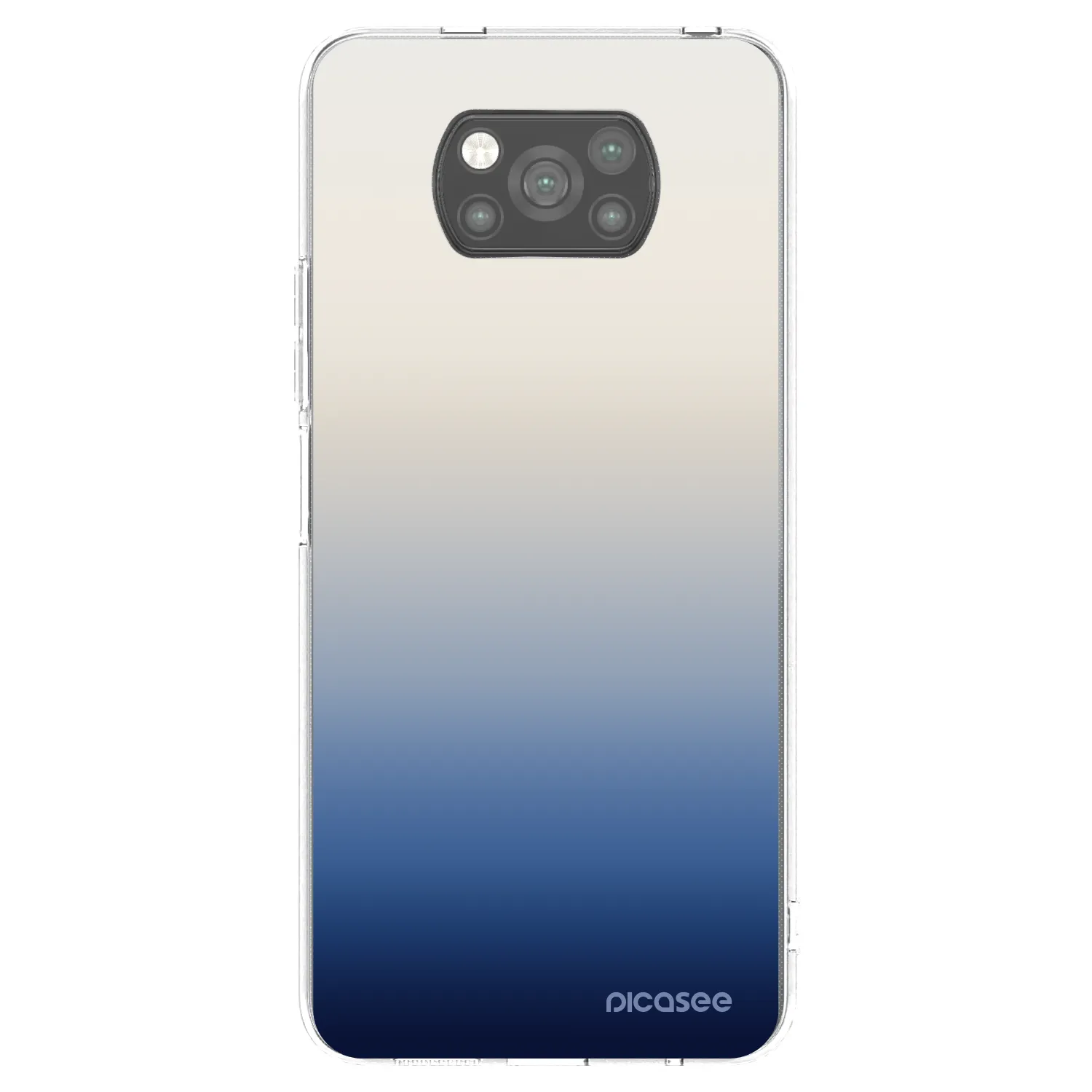 Picasee silikonowe czarne etui na Xiaomi Poco X3 - Gravity Fade