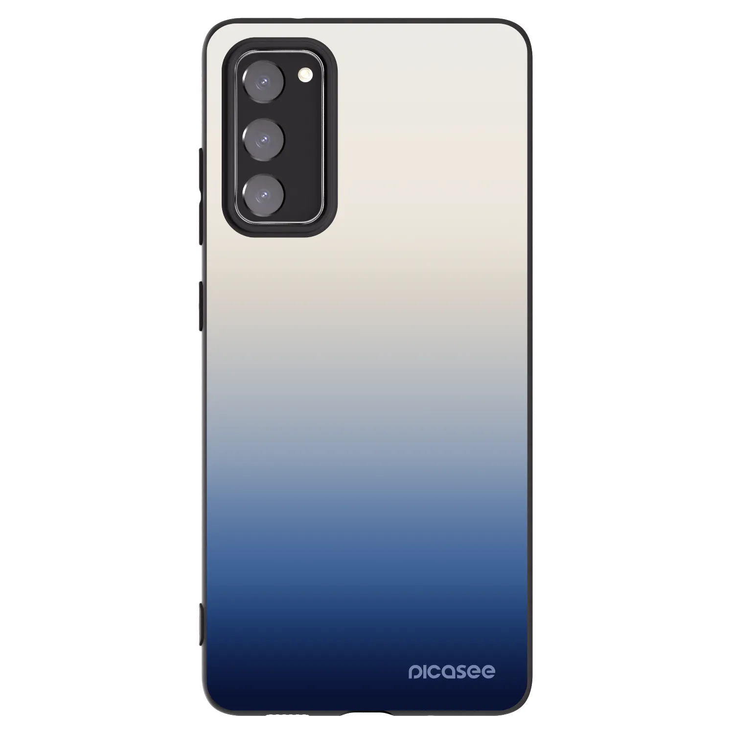 Picasee silikonowe czarne etui na Samsung Galaxy S20 FE - Gravity Fade
