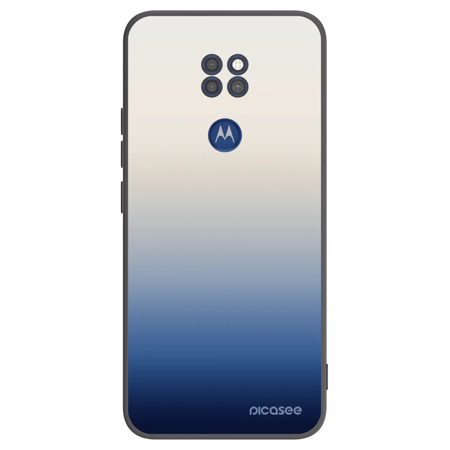 Picasee silikonowe czarne etui na Motorola Moto G9 Play - Gravity Fade