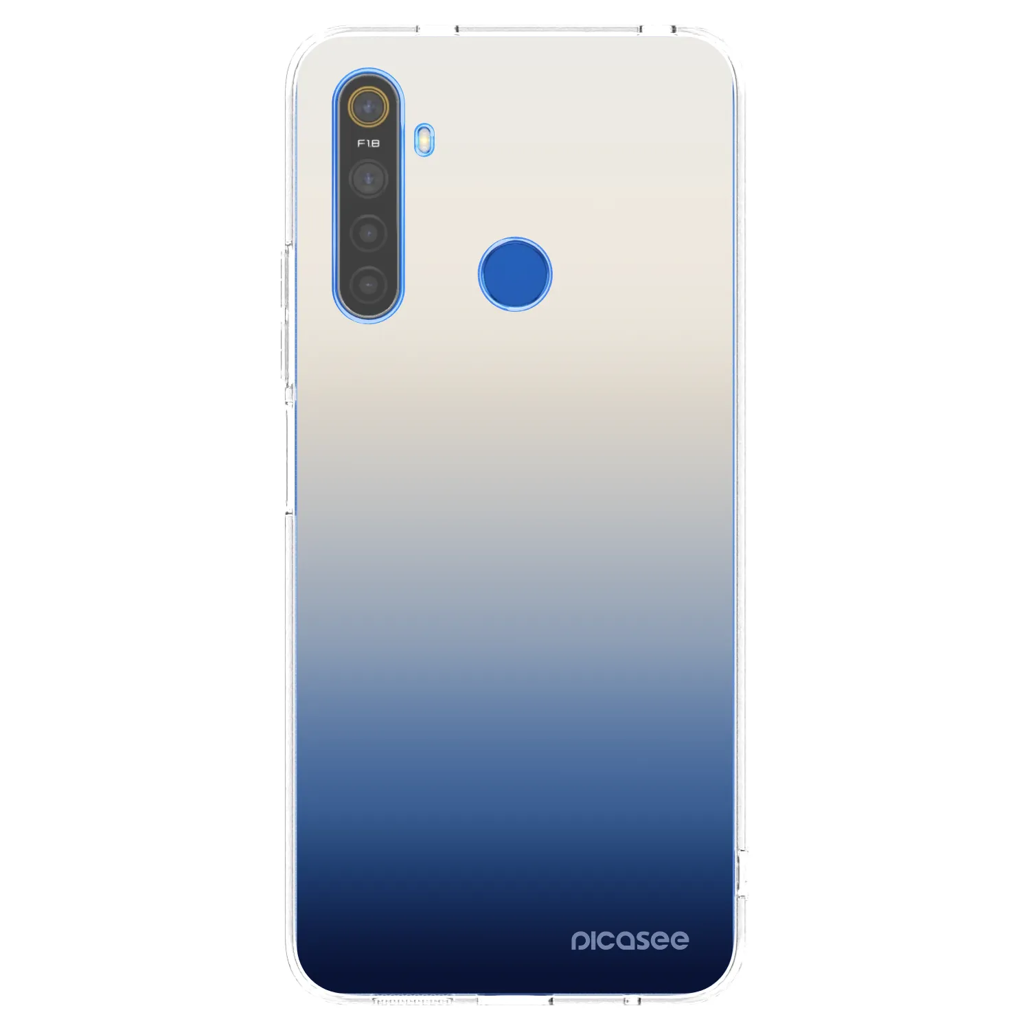 Picasee silikonowe przeźroczyste etui na Realme 5 - Gravity Fade