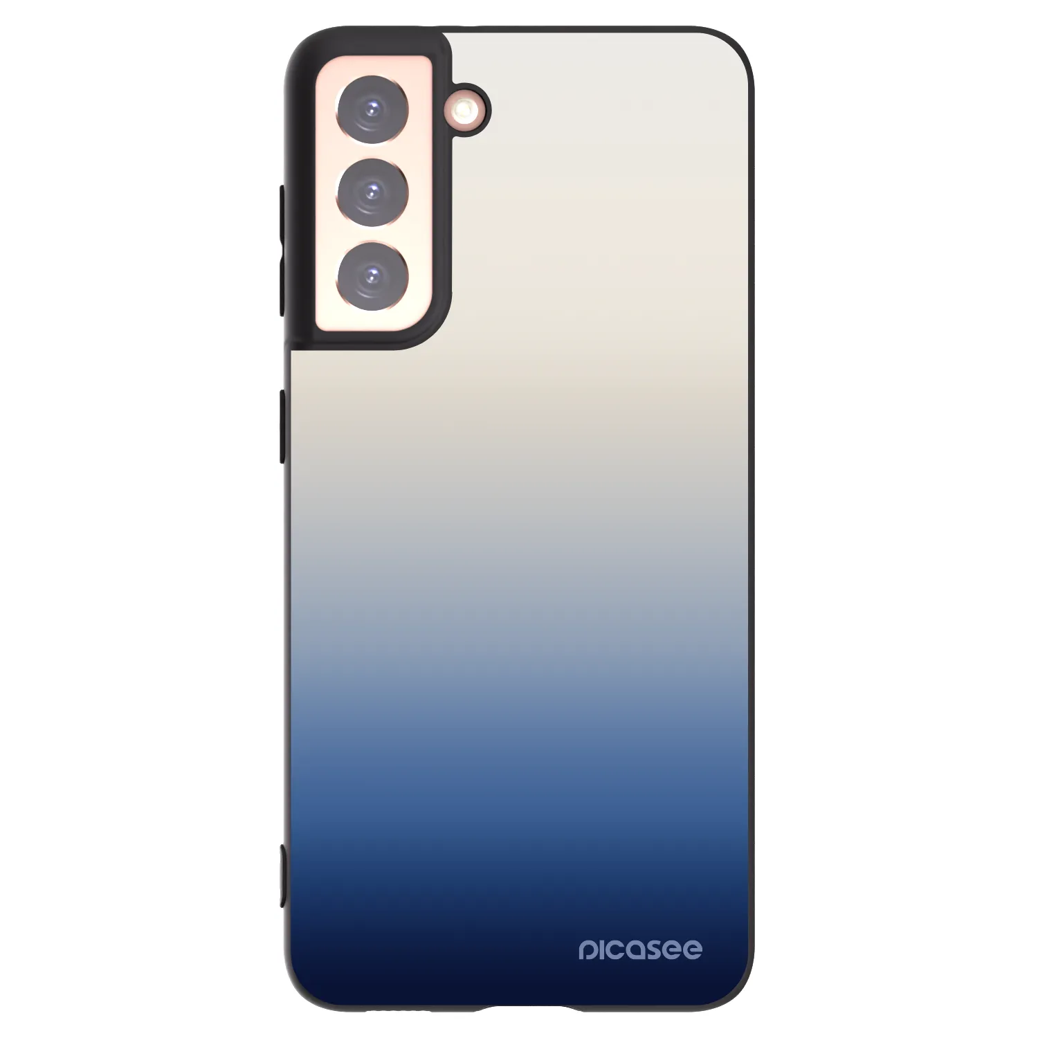 Picasee silikonowe czarne etui na Samsung Galaxy S21 5G G991B - Gravity Fade