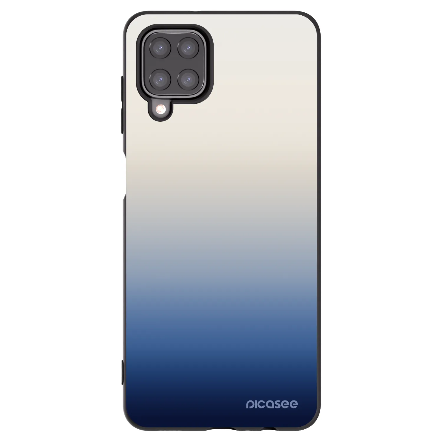 Picasee silikonowe czarne etui na Samsung Galaxy A12 A125F - Gravity Fade