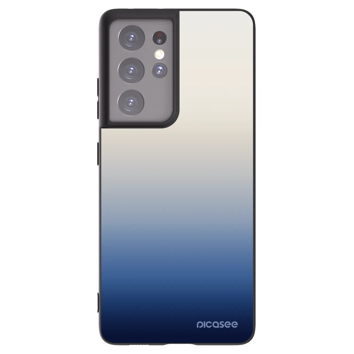 Picasee silikonowe czarne etui na Samsung Galaxy S21 Ultra 5G G998B - Gravity Fade