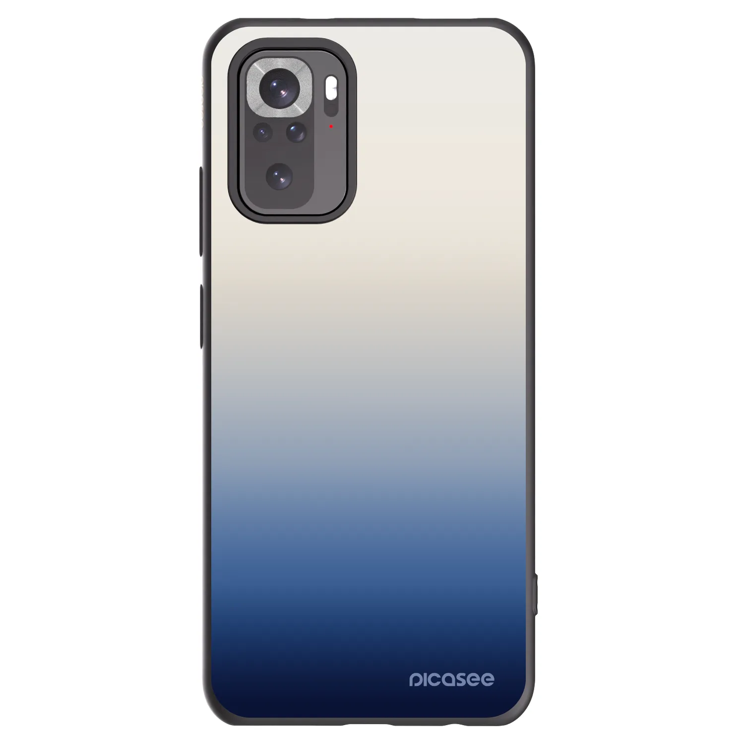 Picasee silikonowe czarne etui na Xiaomi Redmi Note 10 - Gravity Fade