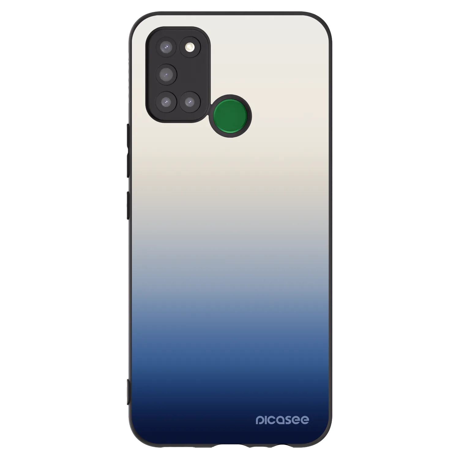 Picasee silikonowe czarne etui na Realme 7i - Gravity Fade