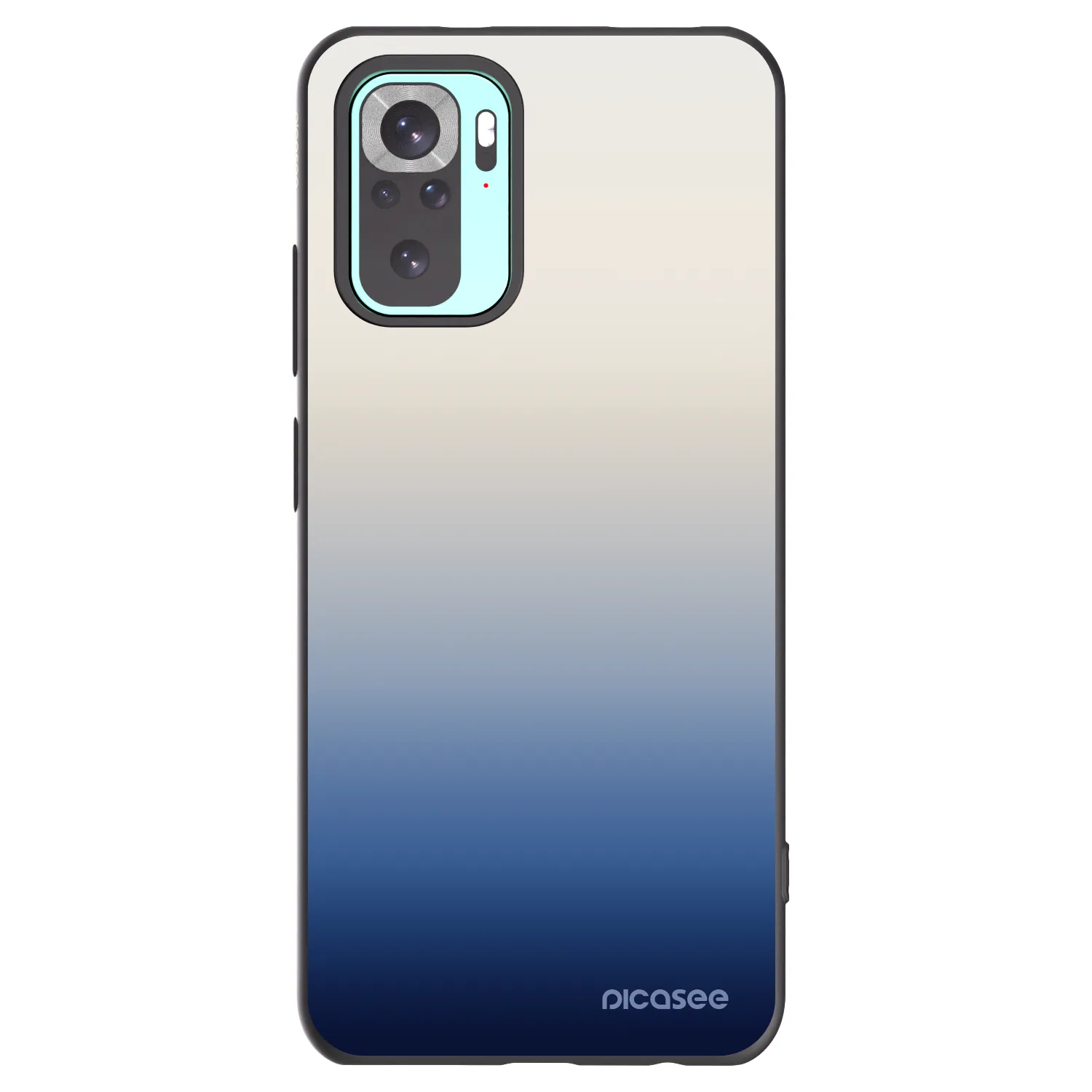 Picasee silikonowe czarne etui na Xiaomi Redmi Note 10 Pro - Gravity Fade
