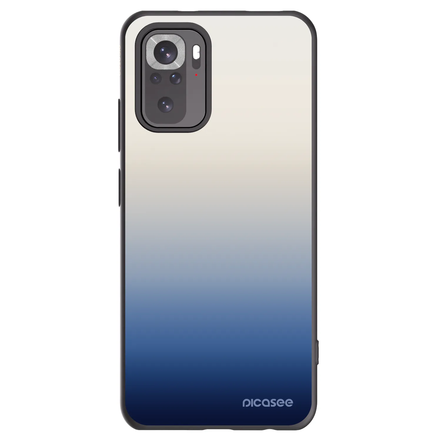 Picasee silikonowe czarne etui na Xiaomi Redmi Note 10S - Gravity Fade
