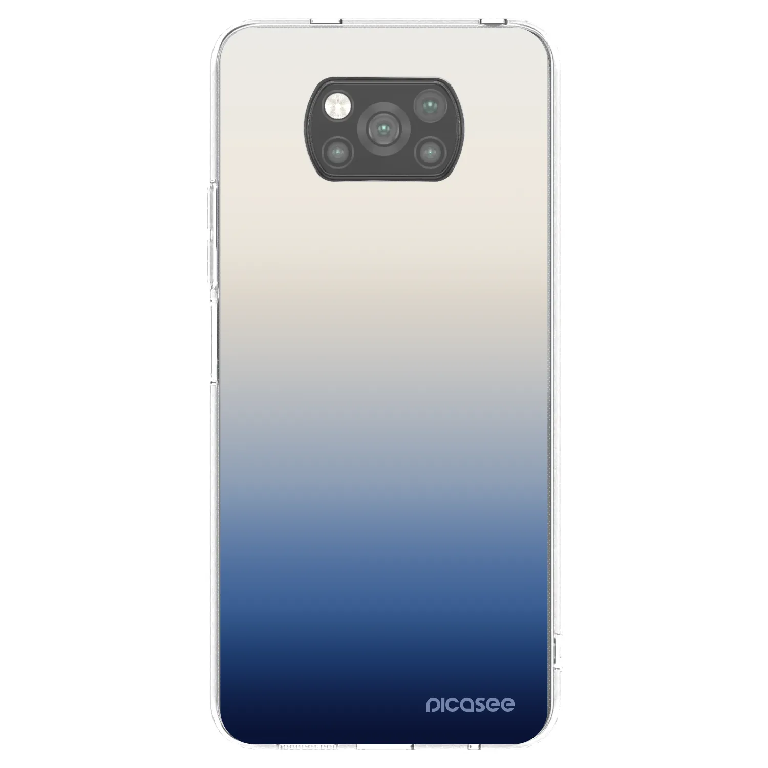 Picasee silikonowe czarne etui na Xiaomi Poco X3 Pro - Gravity Fade
