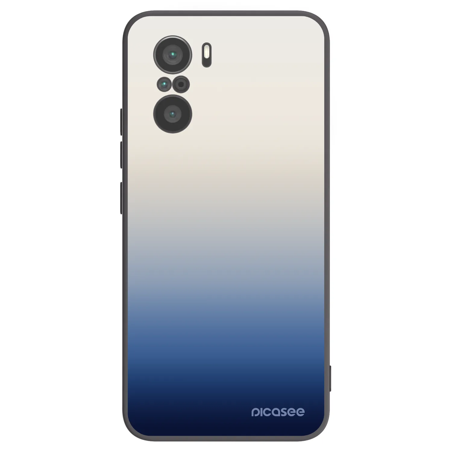 Picasee silikonowe czarne etui na Xiaomi Poco F3 - Gravity Fade