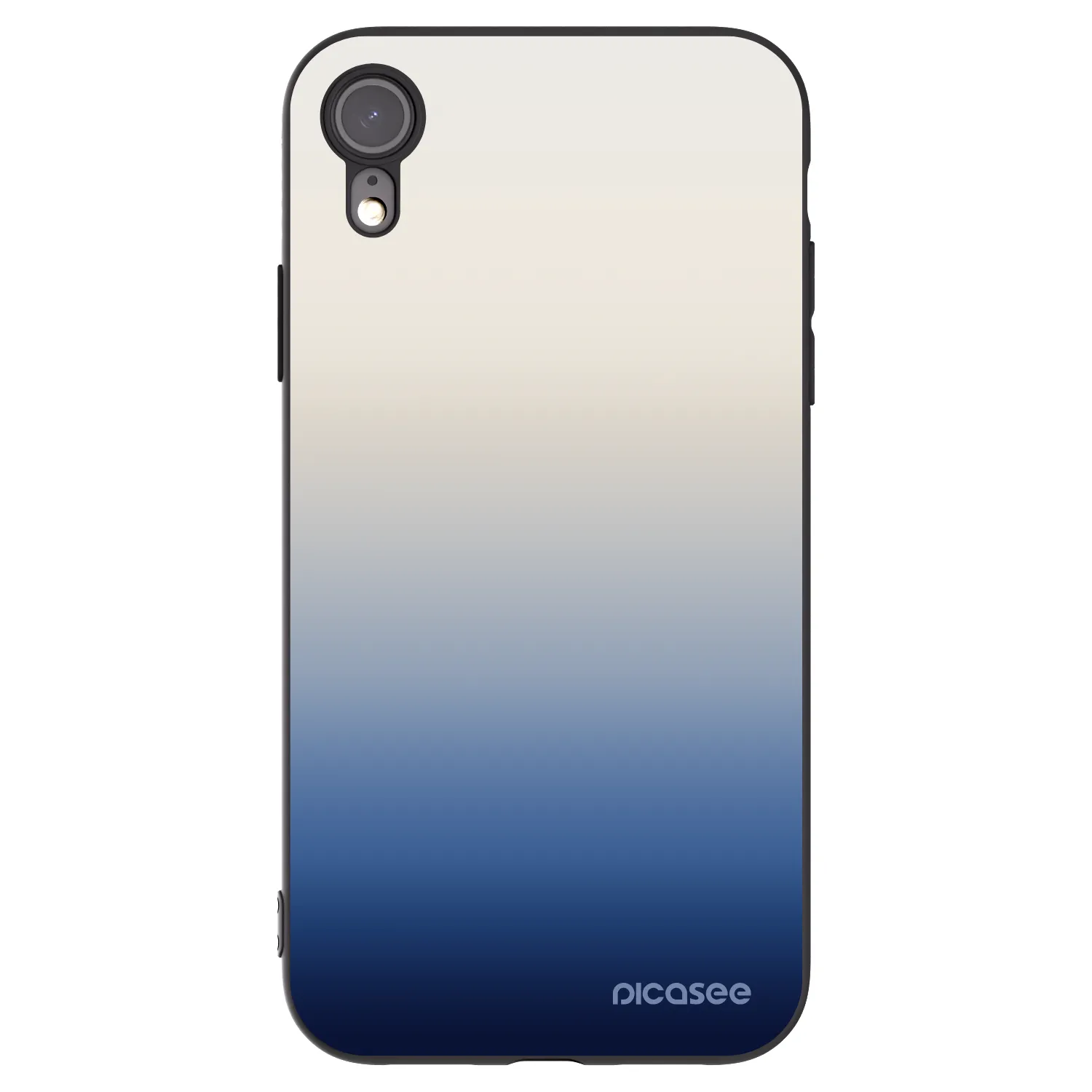 Picasee silikonowe czarne etui na Apple iPhone XR - Gravity Fade