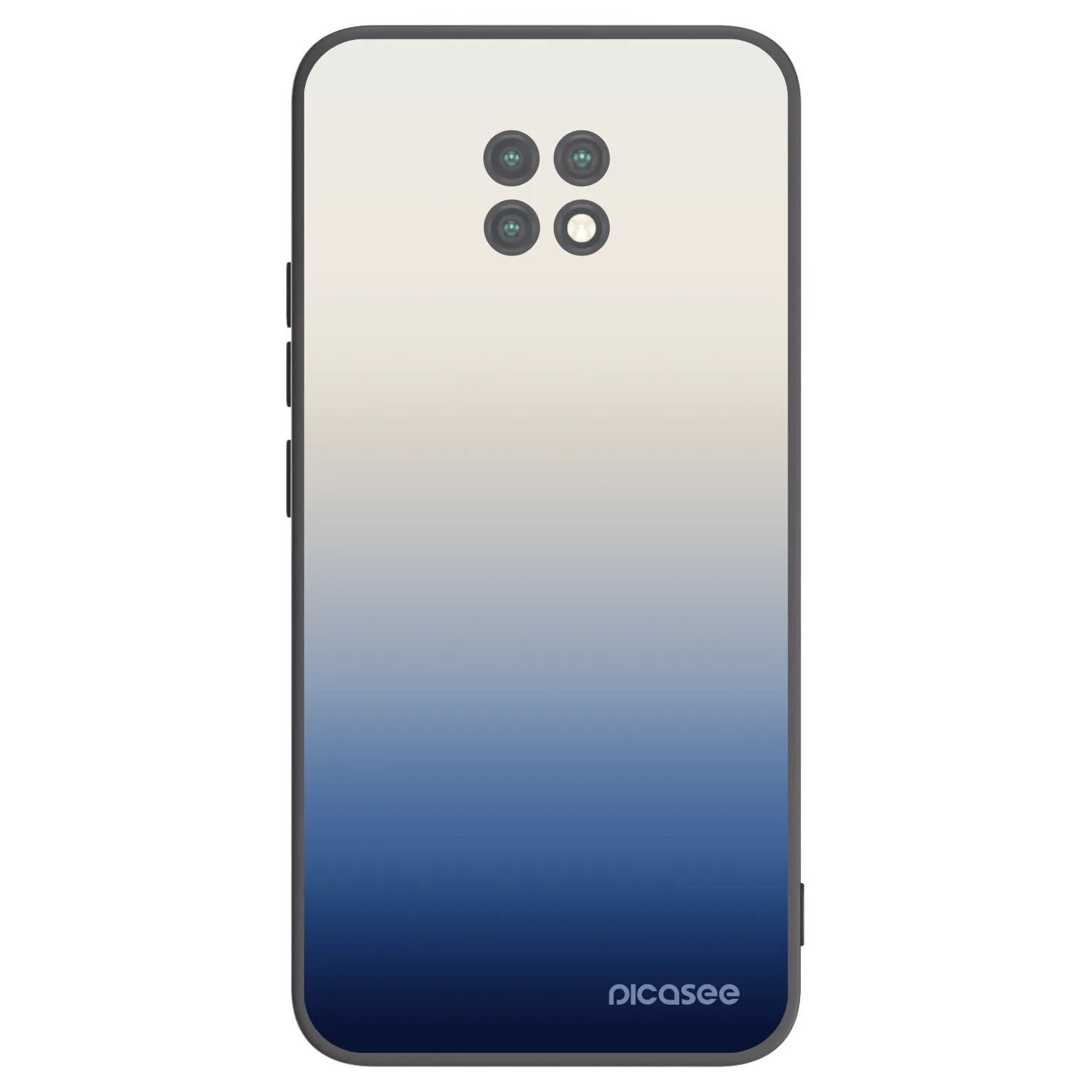 Picasee silikonowe czarne etui na Xiaomi Redmi Note 9T - Gravity Fade