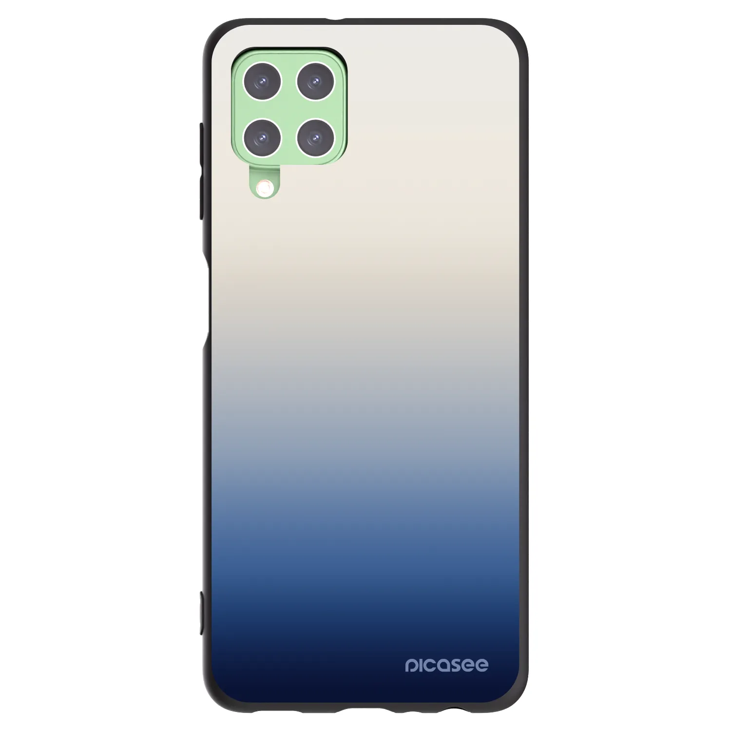 Picasee silikonowe czarne etui na Samsung Galaxy A22 A225F 4G - Gravity Fade