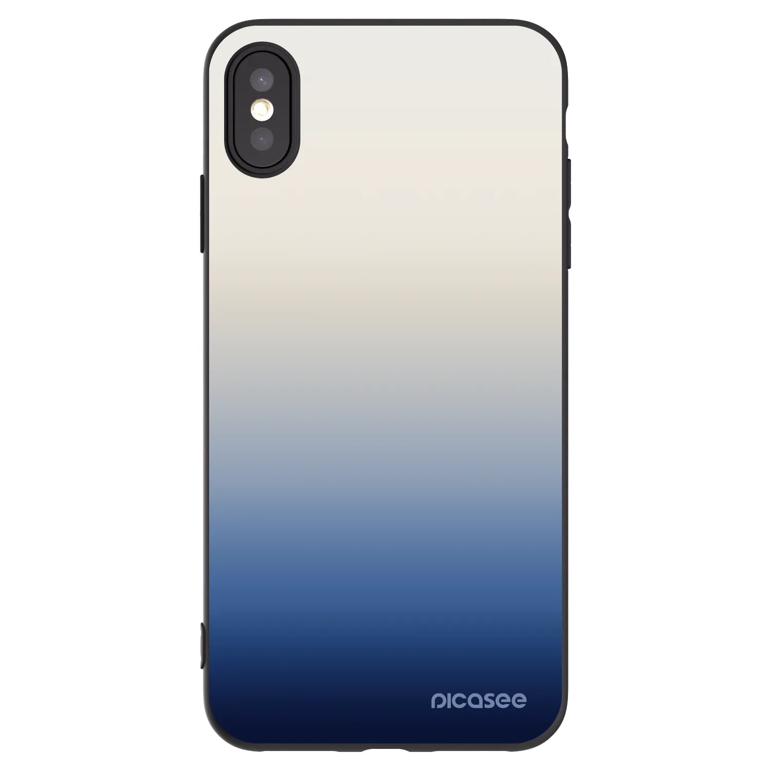 Picasee silikonowe czarne etui na Apple iPhone XS Max - Gravity Fade