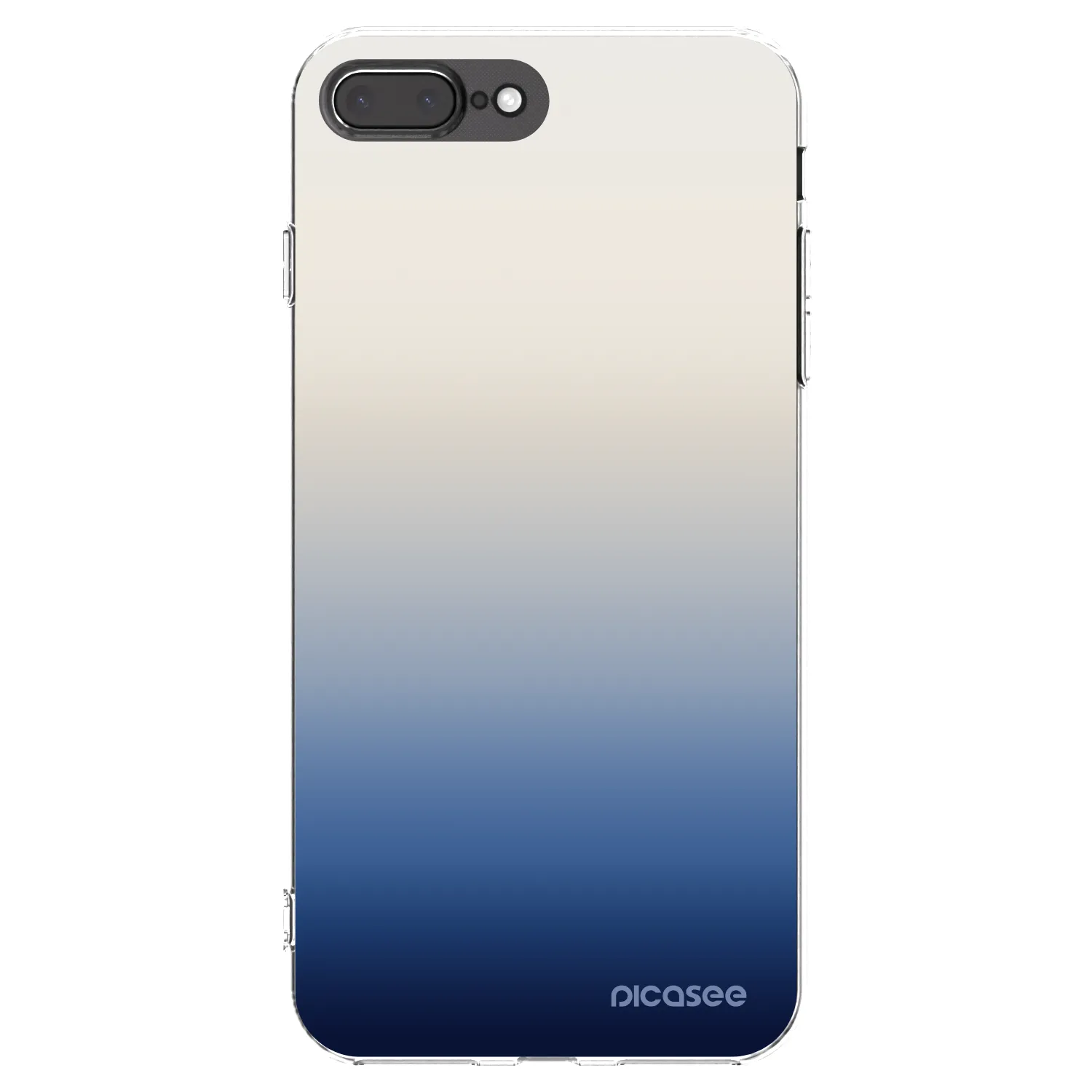 Picasee silikonowe przeźroczyste etui na Apple iPhone 7 Plus - Gravity Fade