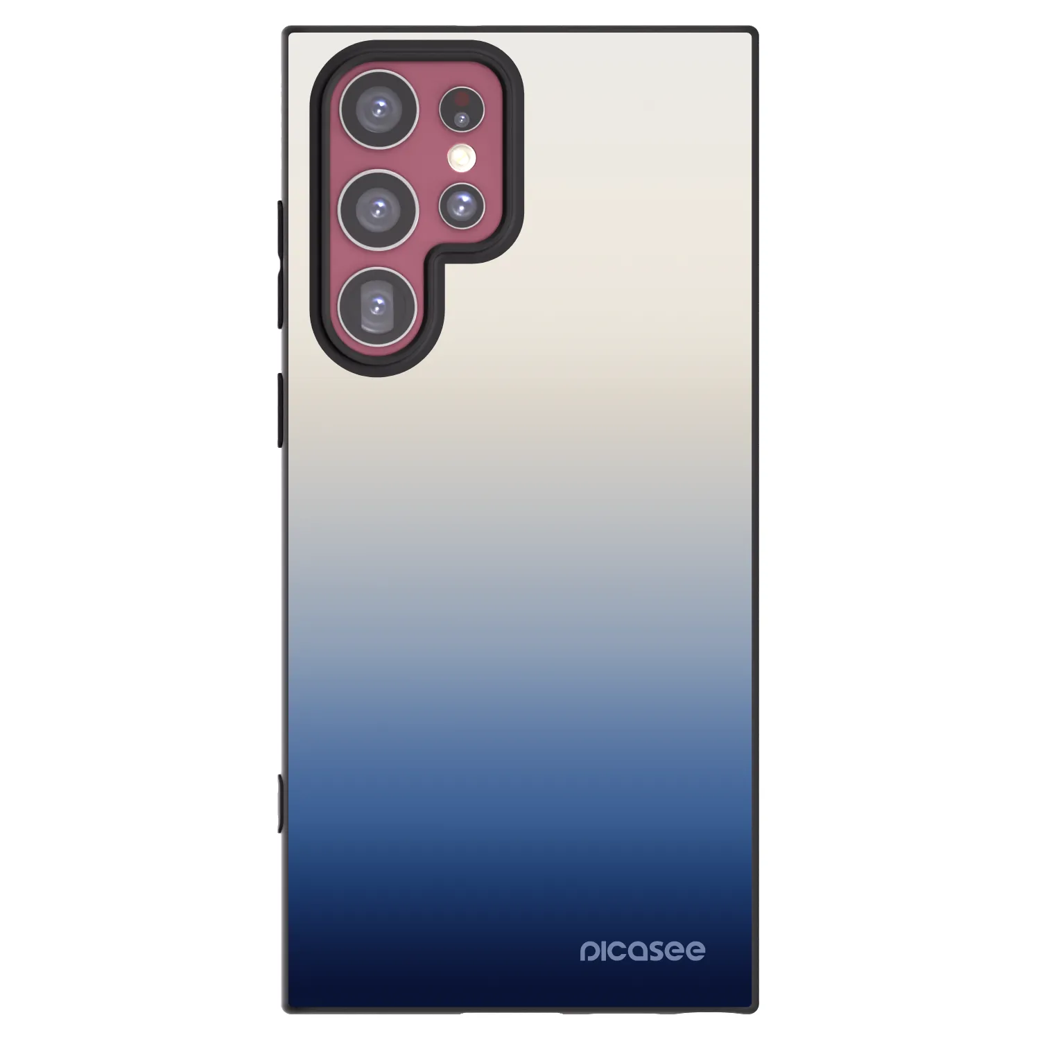 Picasee silikonowe czarne etui na Samsung Galaxy S22 Ultra 5G - Gravity Fade