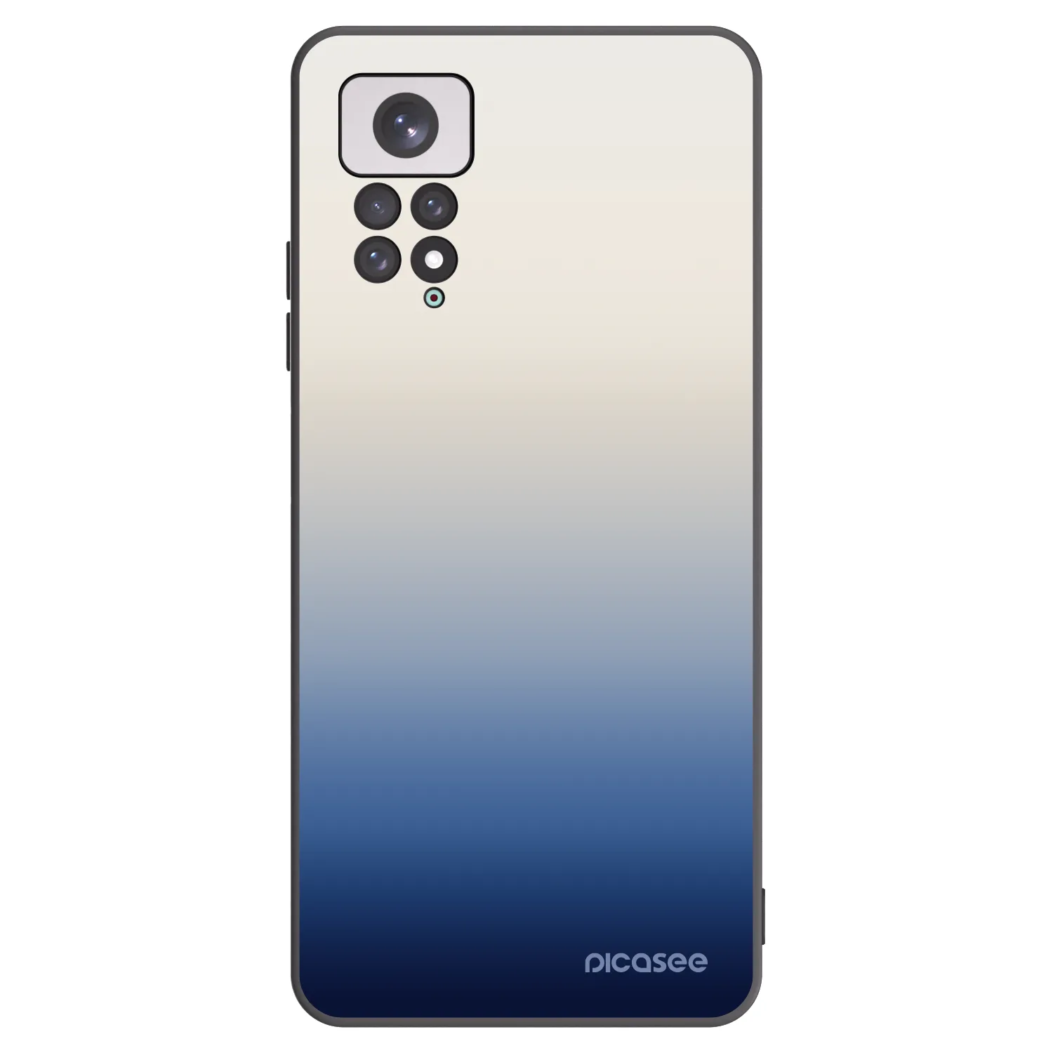 Picasee silikonowe czarne etui na Xiaomi Redmi Note 11 - Gravity Fade