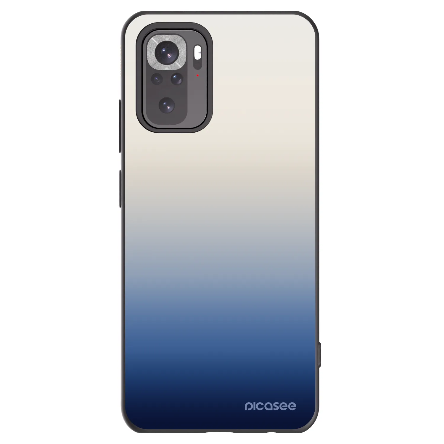 Picasee silikonowe czarne etui na Xiaomi Redmi Note 11S 4G - Gravity Fade