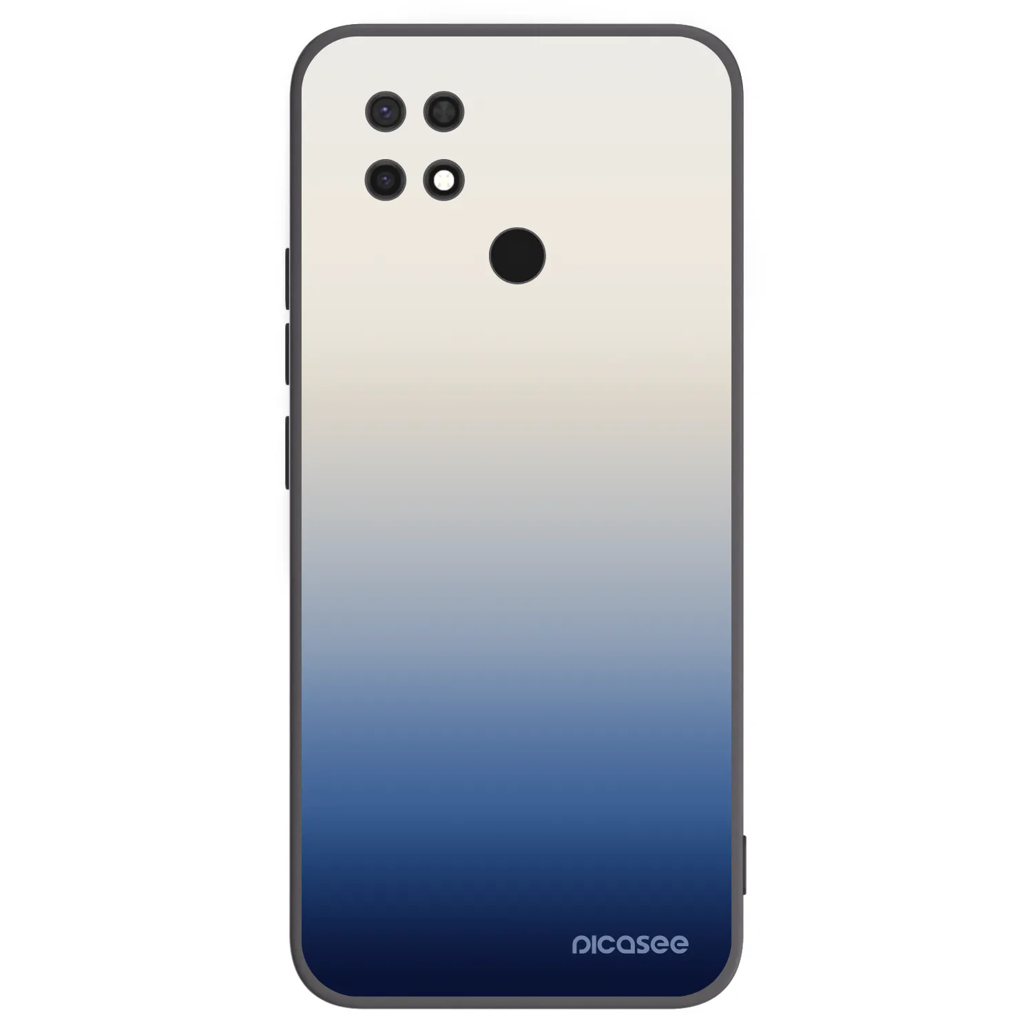 Picasee silikonowe czarne etui na Xiaomi Redmi 10C - Gravity Fade