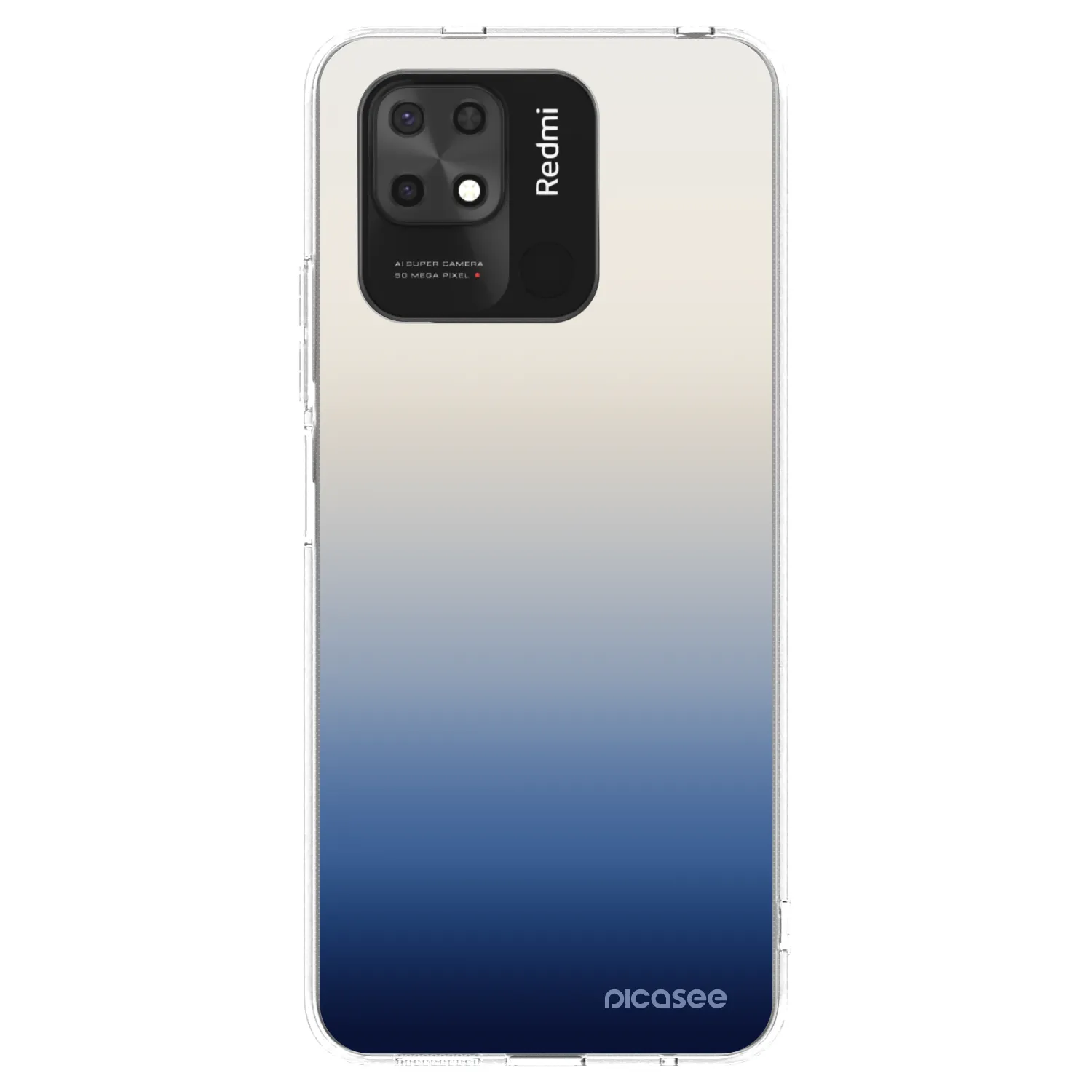 Picasee silikonowe przeźroczyste etui na Xiaomi Redmi 10C - Gravity Fade