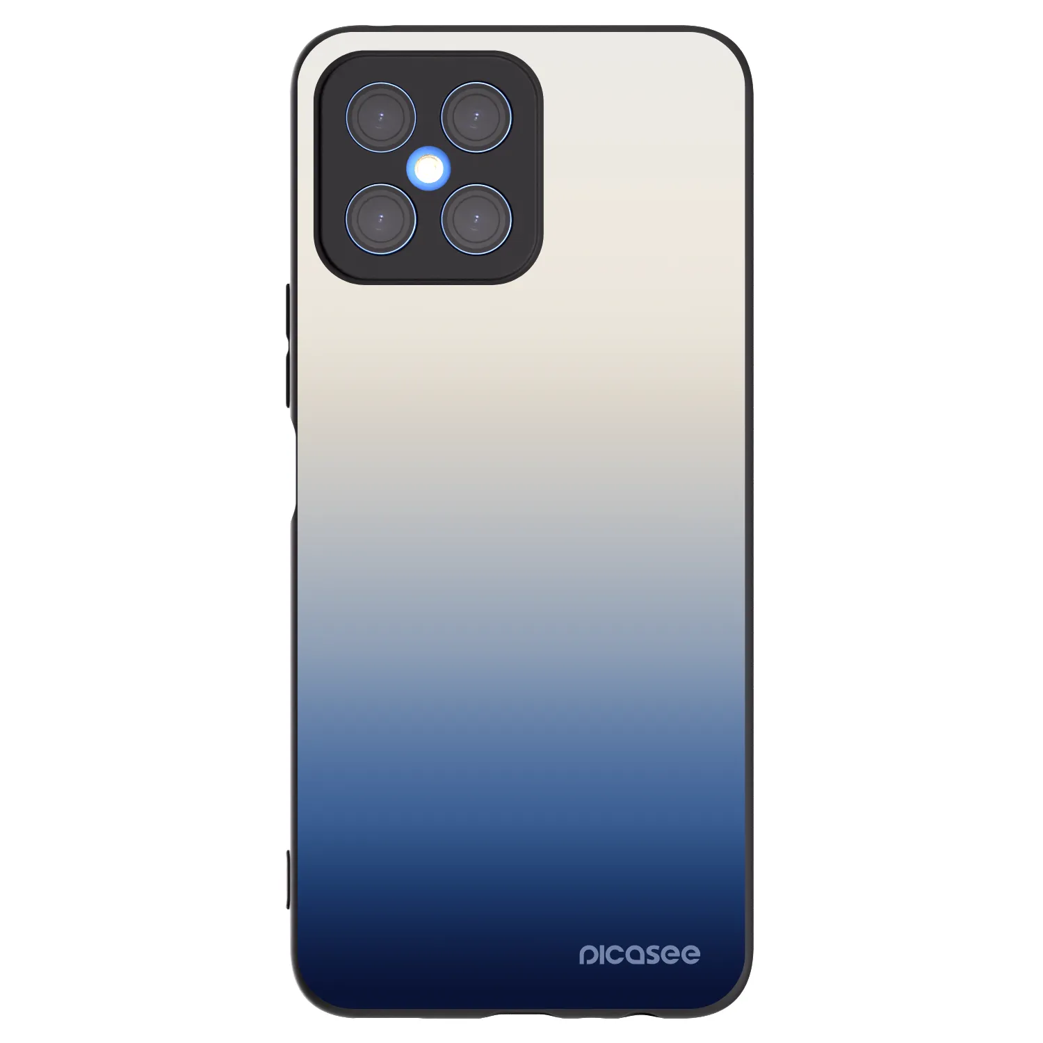 Picasee silikonowe czarne etui na Honor X8 4G - Gravity Fade