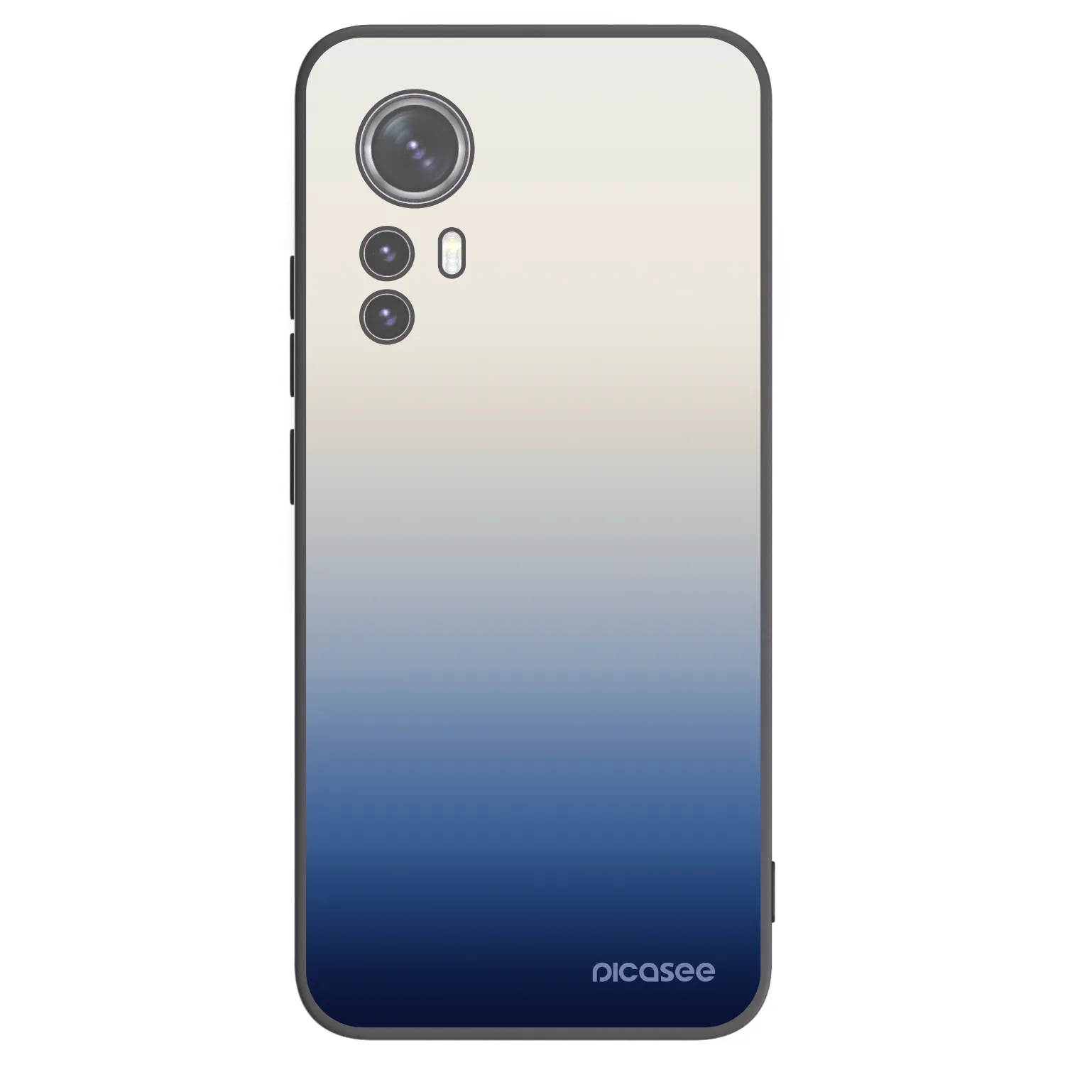 Picasee silikonowe czarne etui na Xiaomi 12X - Gravity Fade