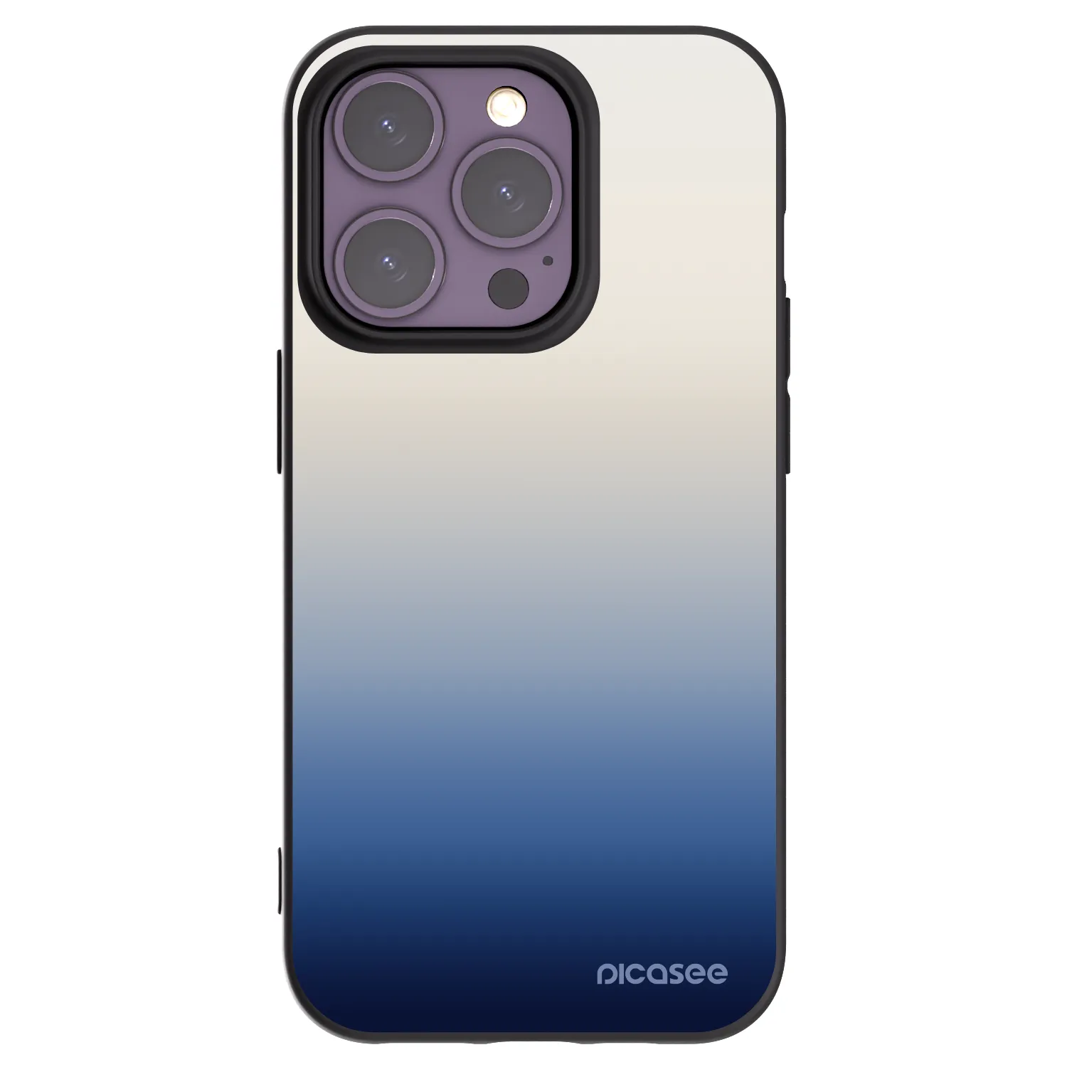 Picasee silikonowe czarne etui na Apple iPhone 14 Pro - Gravity Fade