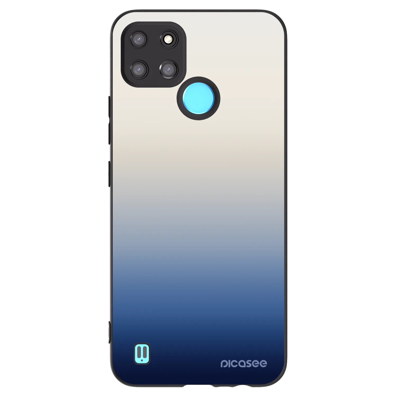 Picasee silikonowe czarne etui na Realme C21Y - Gravity Fade