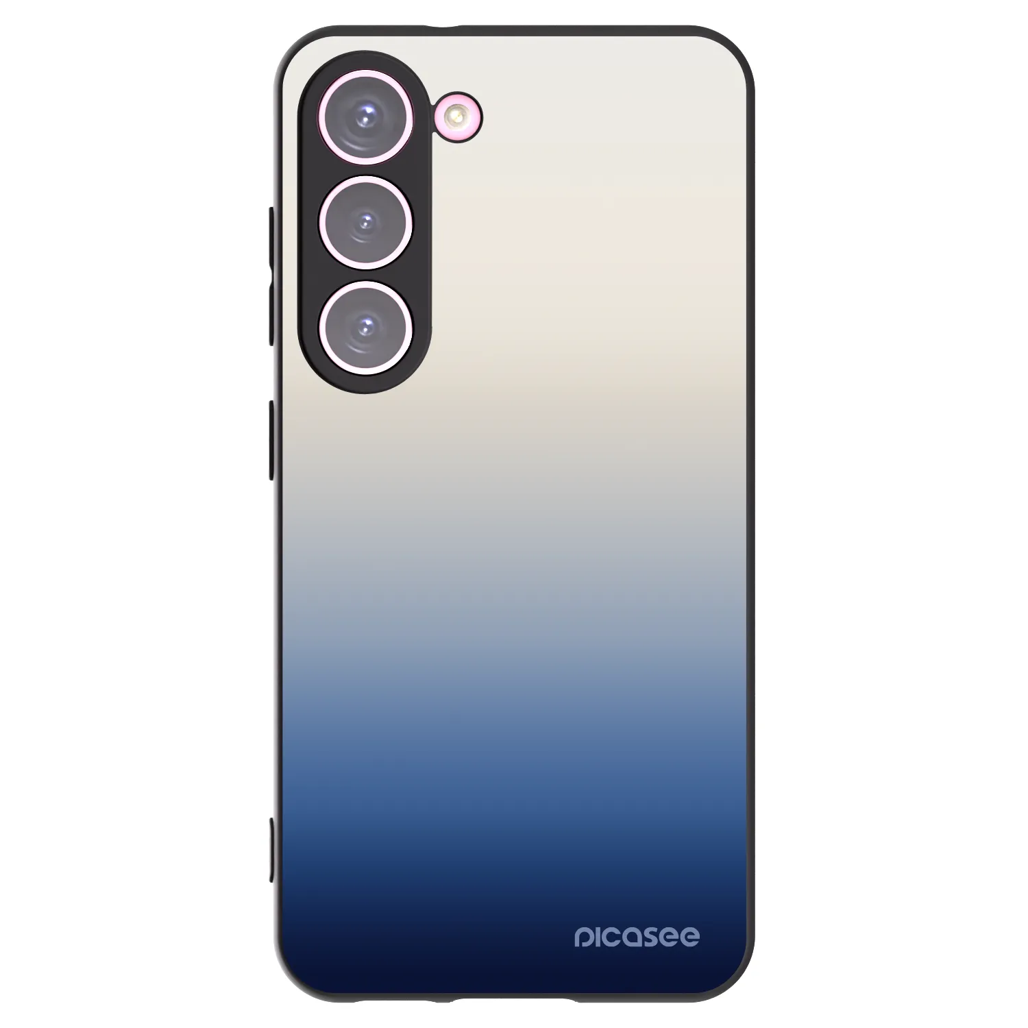 Picasee silikonowe czarne etui na Samsung Galaxy S23 5G - Gravity Fade