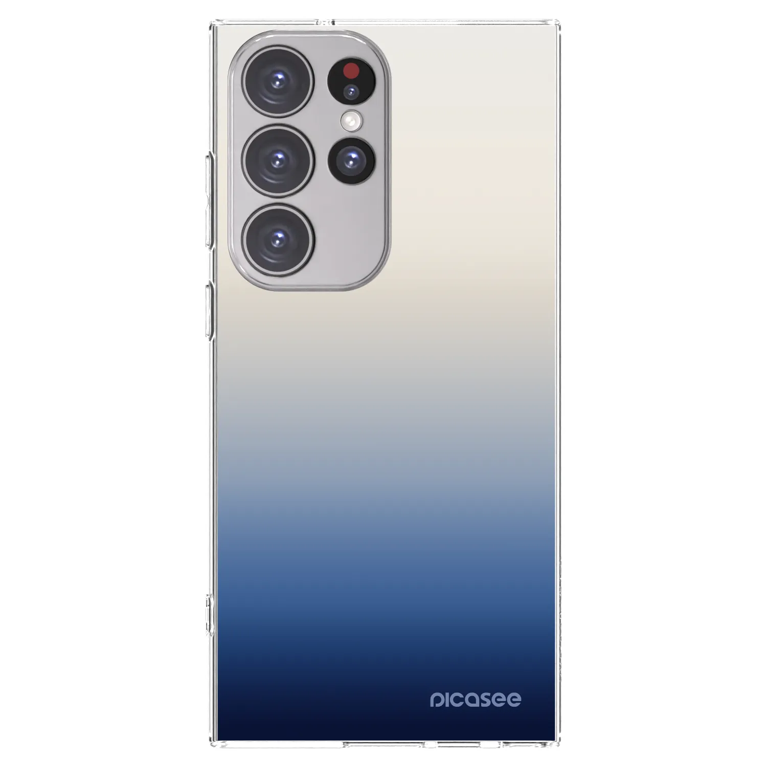 Picasee silikonowe przeźroczyste etui na Samsung Galaxy S23 Ultra 5G - Gravity Fade