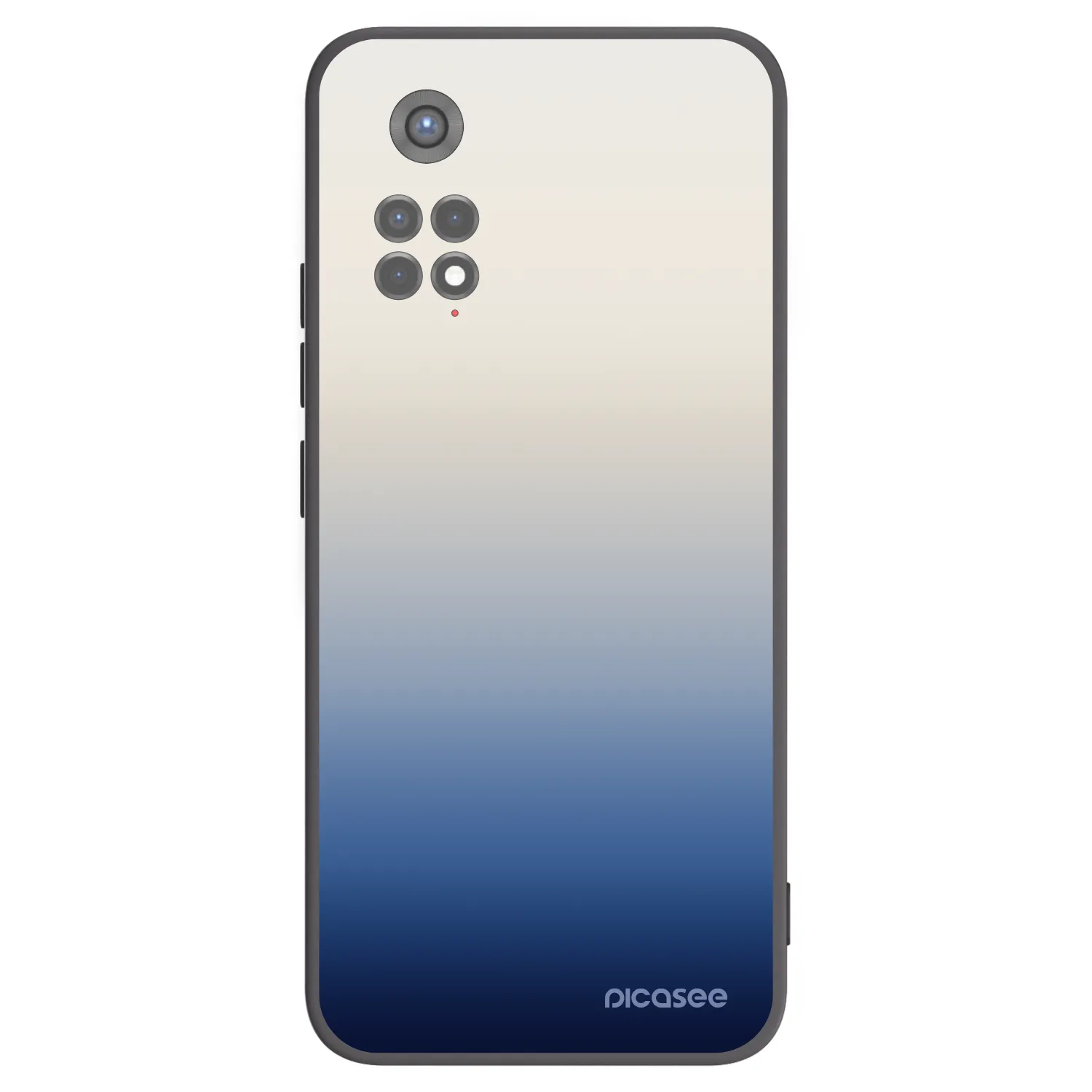 Picasee silikonowe czarne etui na Xiaomi Redmi Note 11S 5G - Gravity Fade