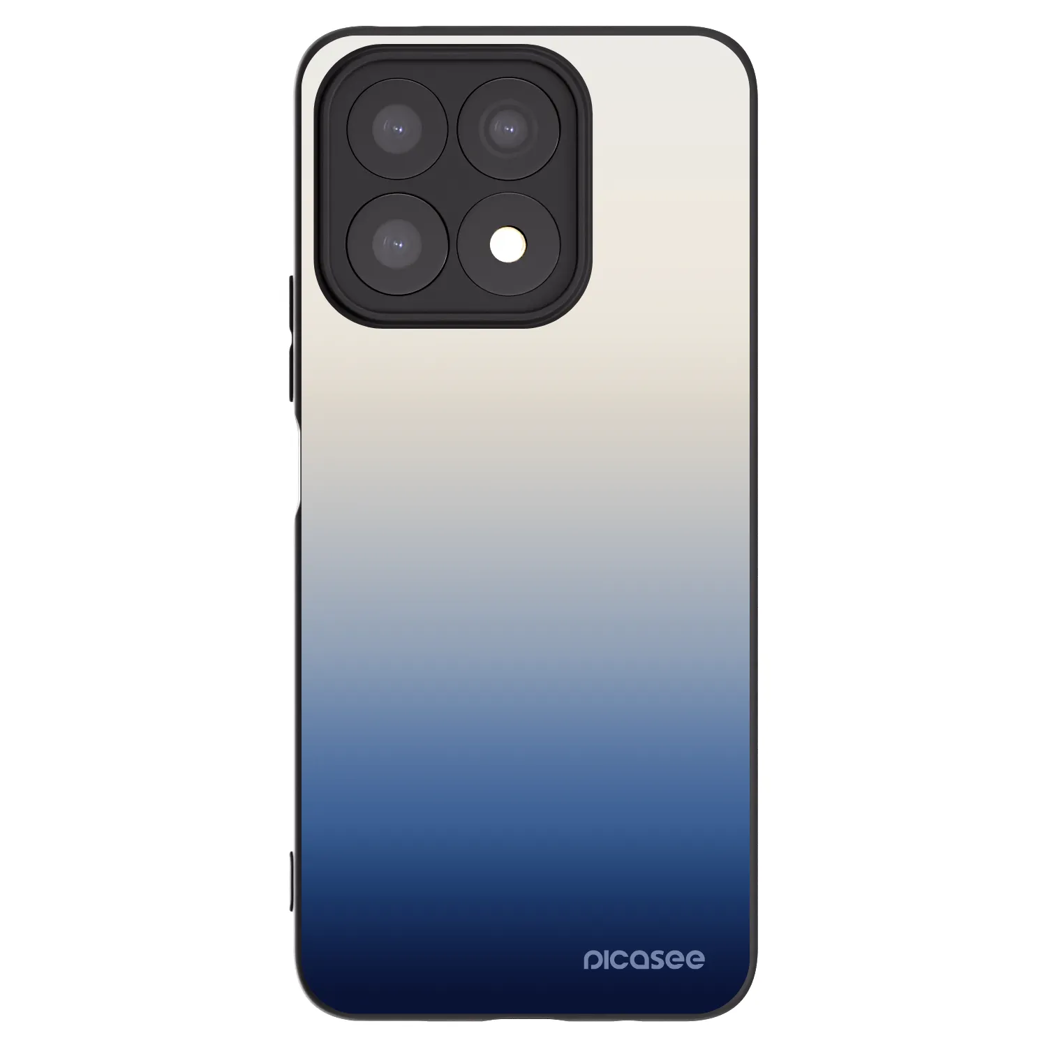 Picasee silikonowe czarne etui na Honor X8a - Gravity Fade