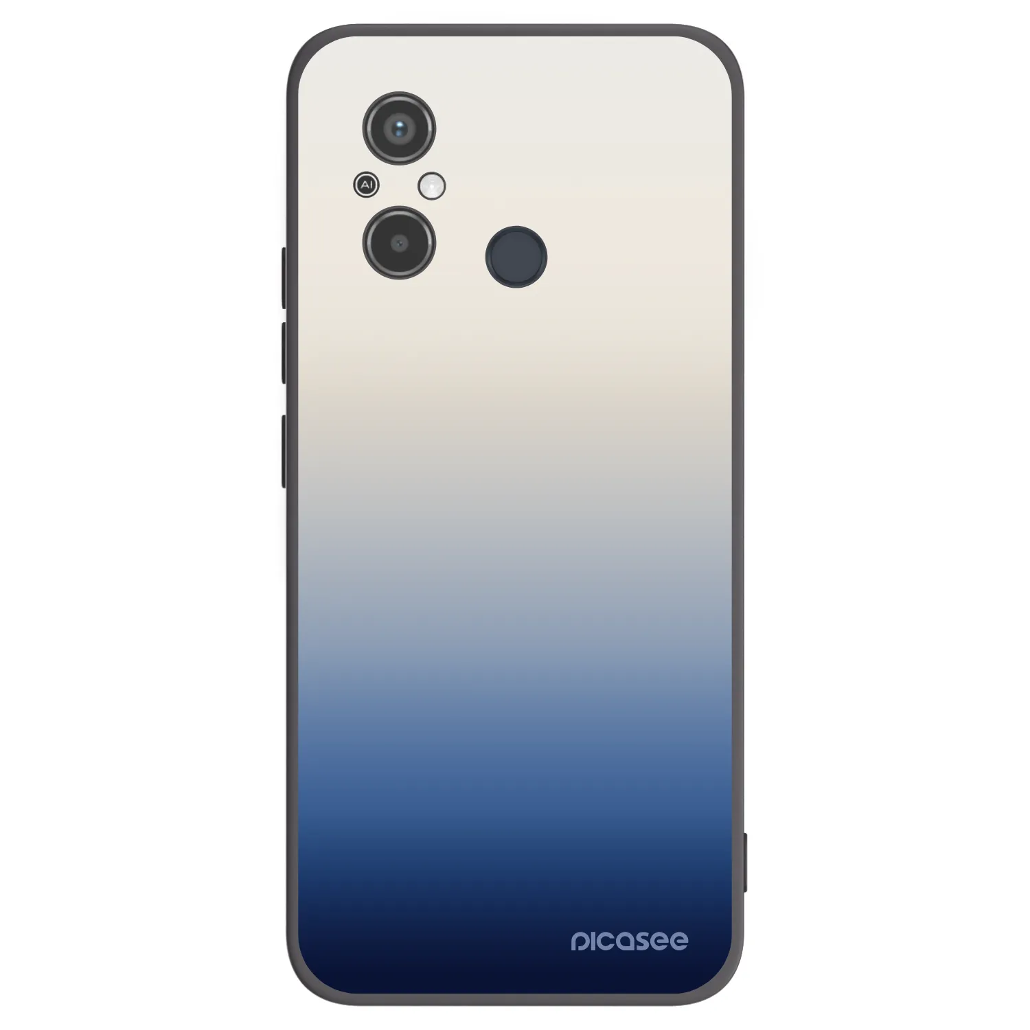 Picasee silikonowe czarne etui na Xiaomi Redmi 12C - Gravity Fade