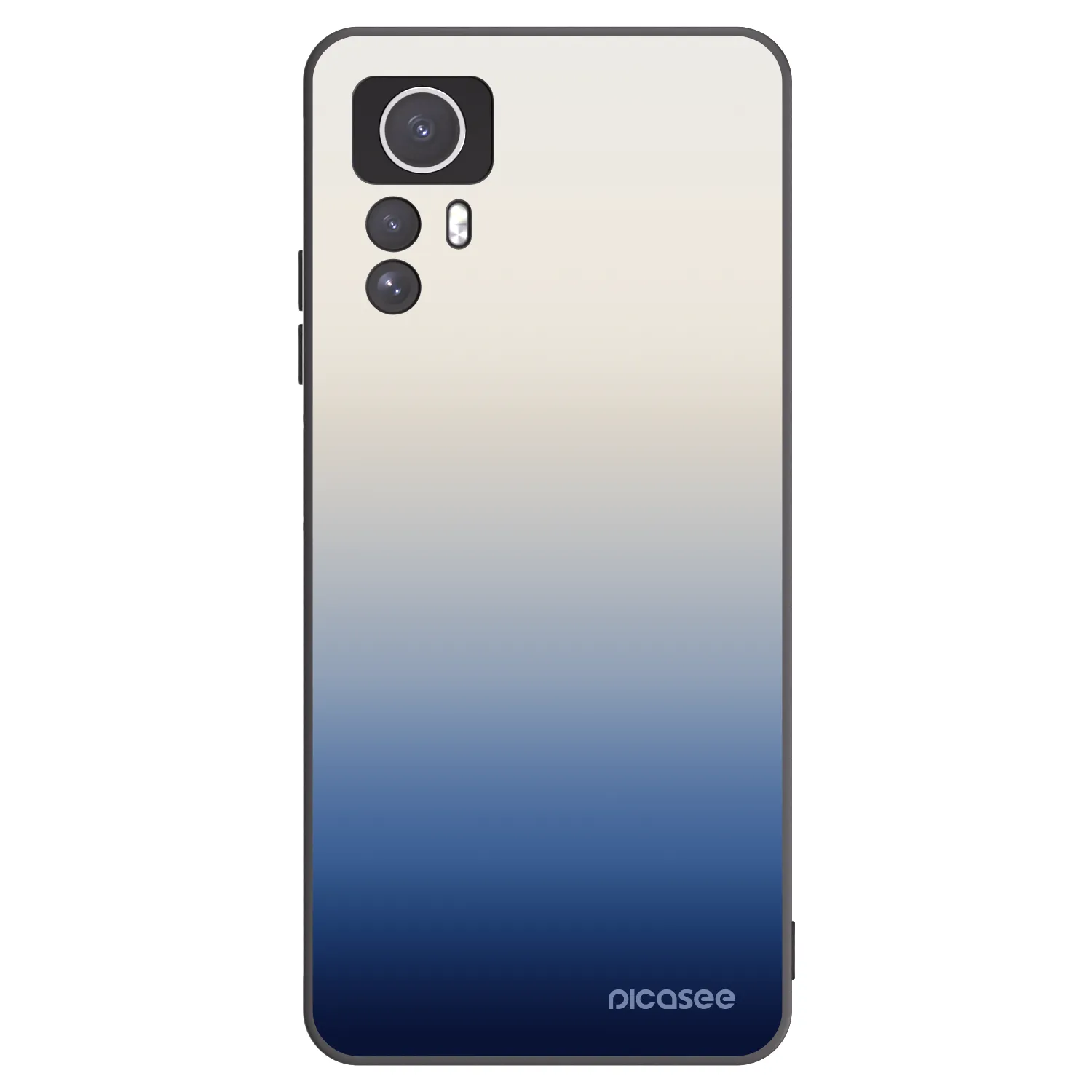 Picasee silikonowe czarne etui na Xiaomi Redmi Note 12S - Gravity Fade