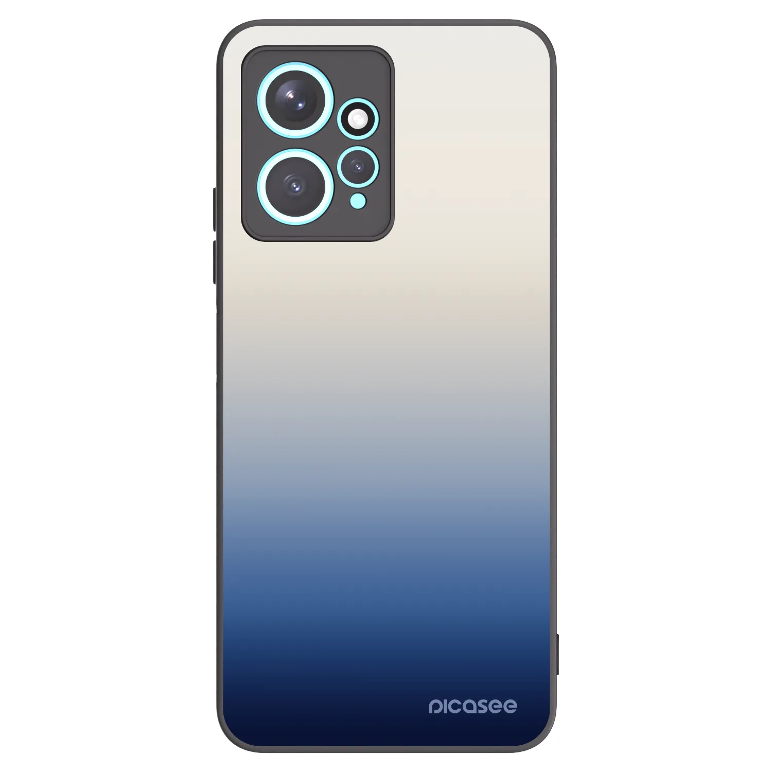 Picasee silikonowe czarne etui na Xiaomi Redmi Note 12 4G - Gravity Fade