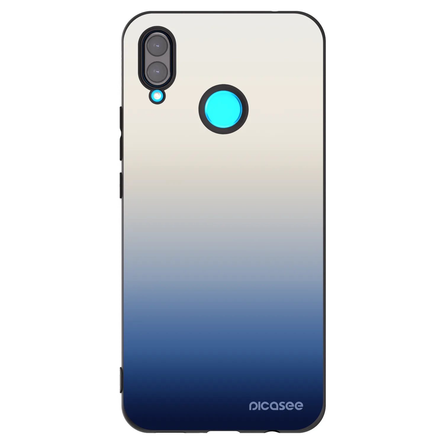 Picasee silikonowe czarne etui na Huawei Nova 3i - Gravity Fade