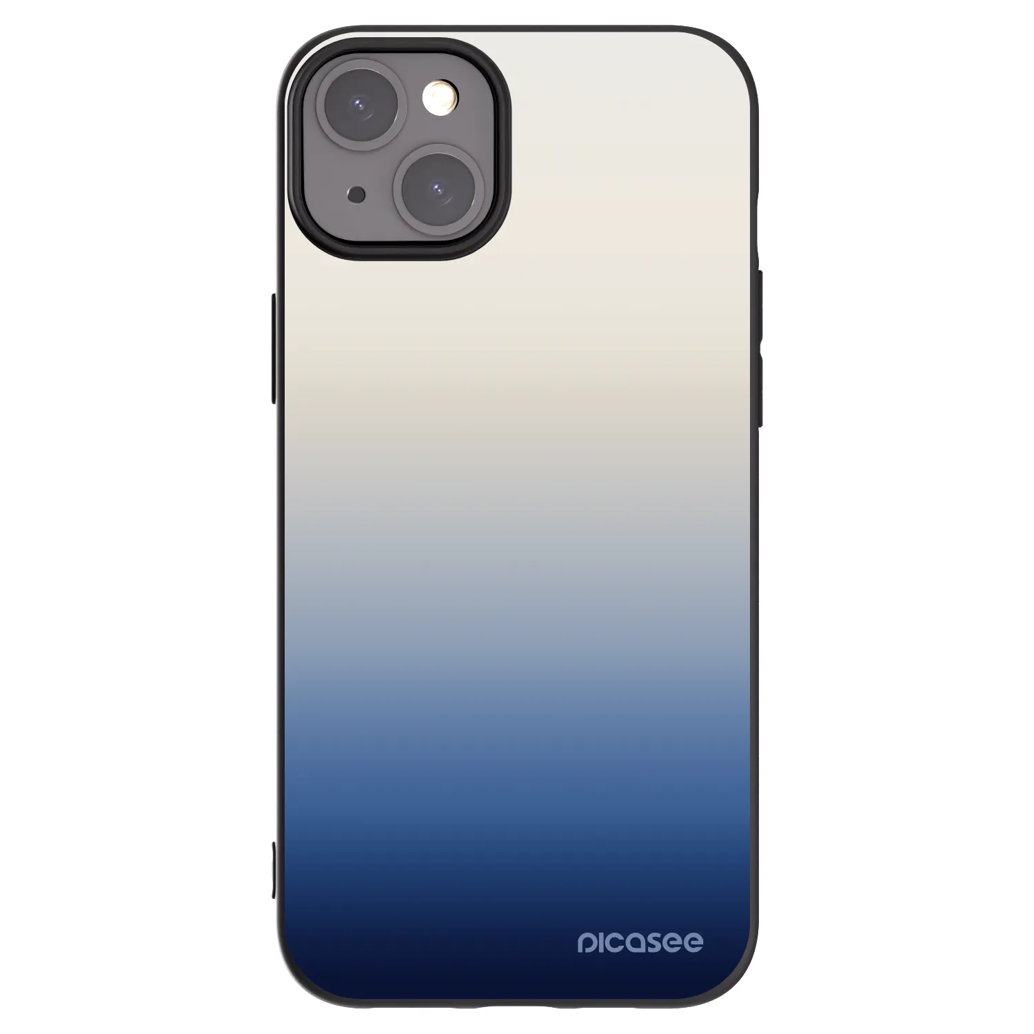 Picasee silikonowe czarne etui na Apple iPhone 15 Plus - Gravity Fade