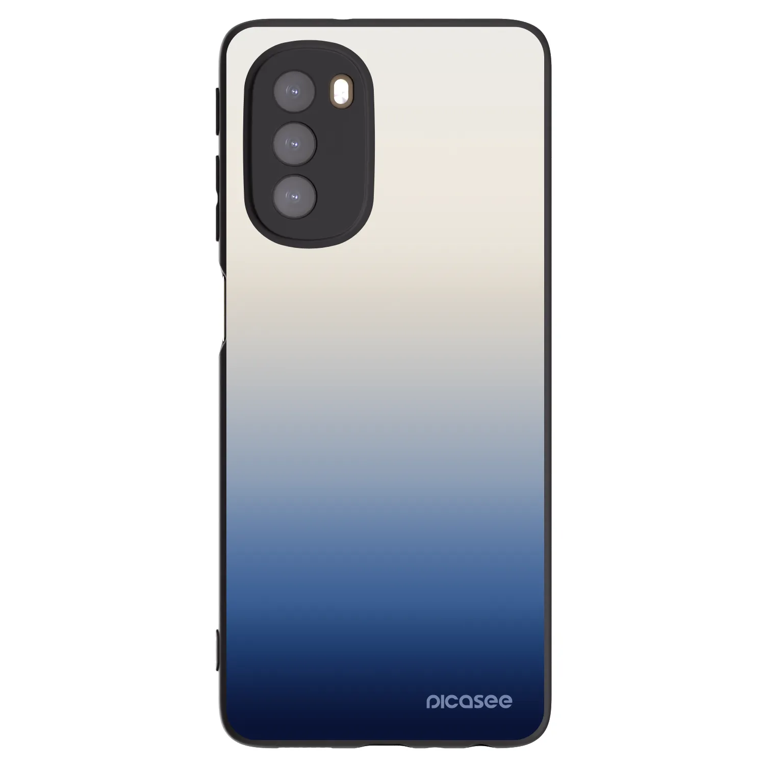 Picasee silikonowe czarne etui na Motorola Moto G51 - Gravity Fade
